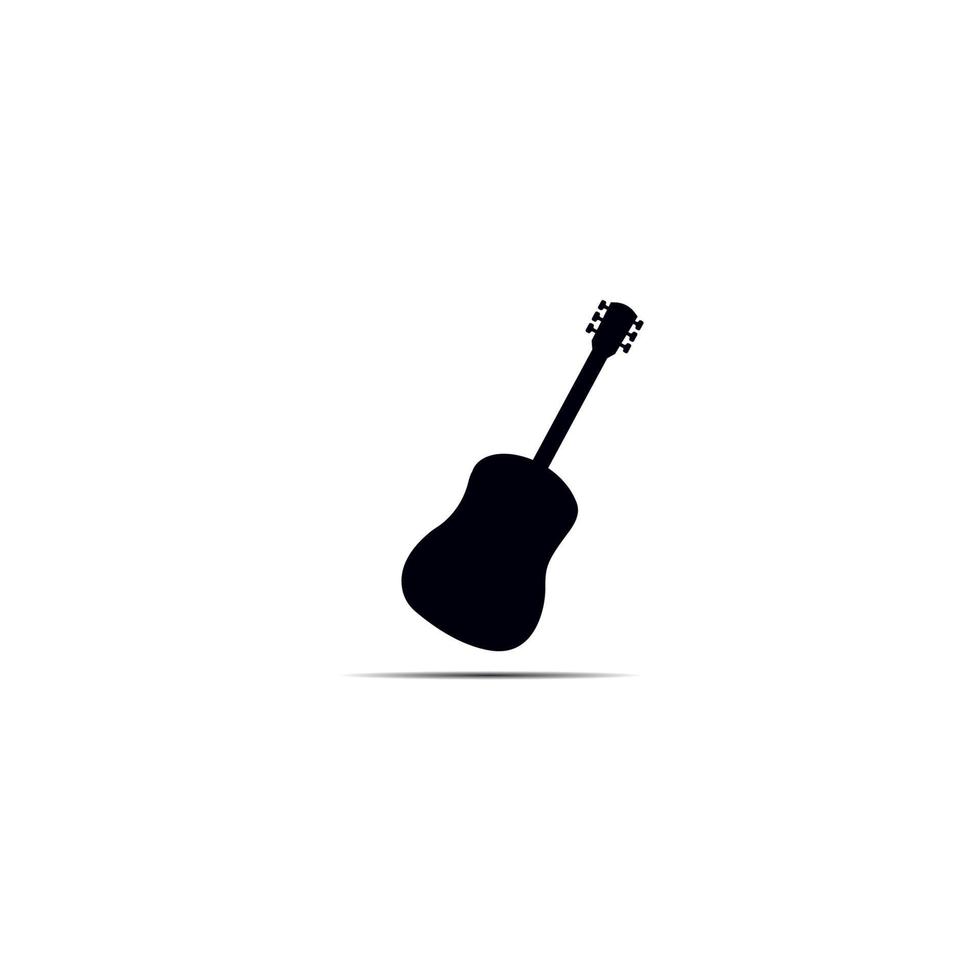 gitaar logo sjabloon vector icoon illustratie