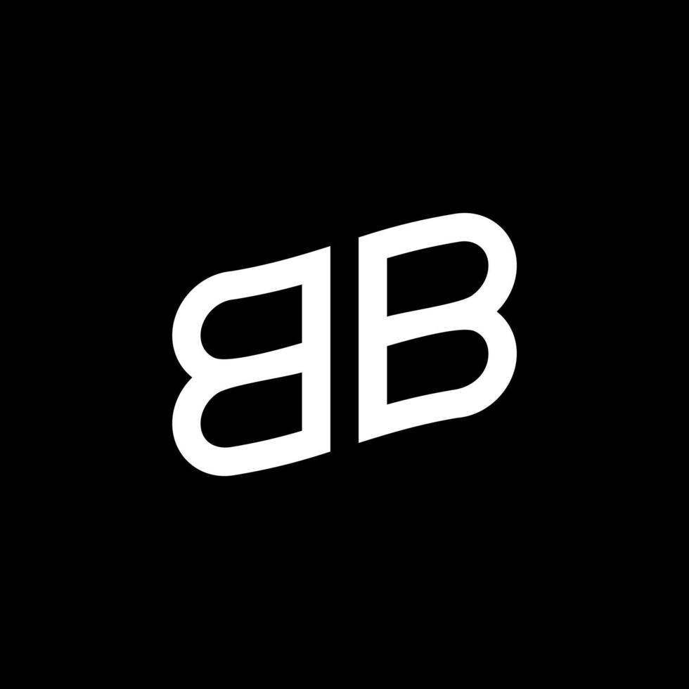 modern eerste bb logo brief gemakkelijk en creatief ontwerp concept vector