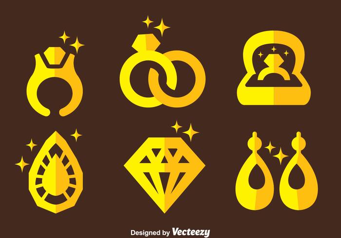 Sieraden Pictogrammen Vector