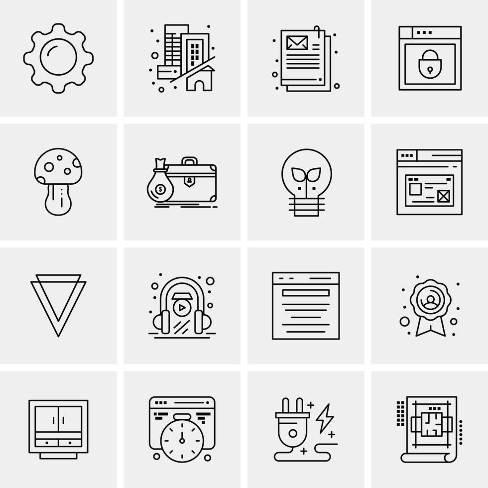 100 solide bedrijf pictogrammen voor web en afdrukken materiaal vector