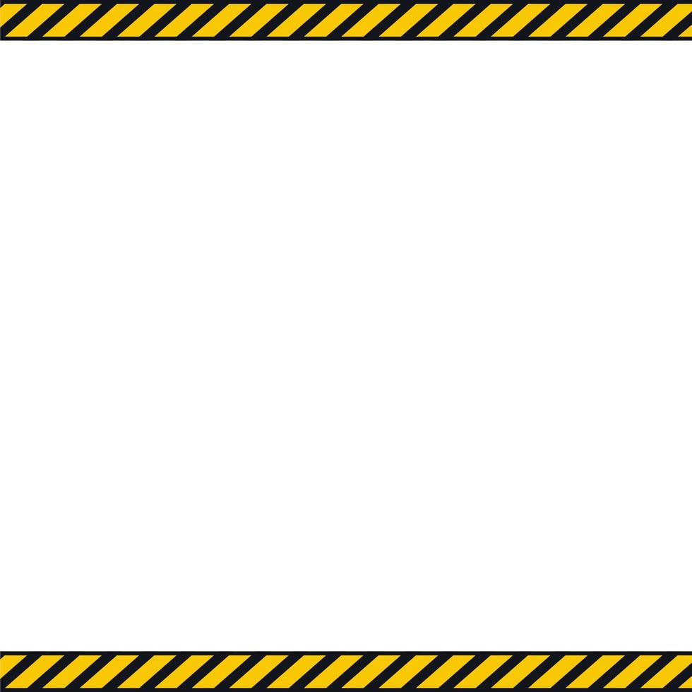voorzichtigheid veiligheid spandoek. zwart geel wit gestreept spandoek. vector illustratie Aan wit achtergrond