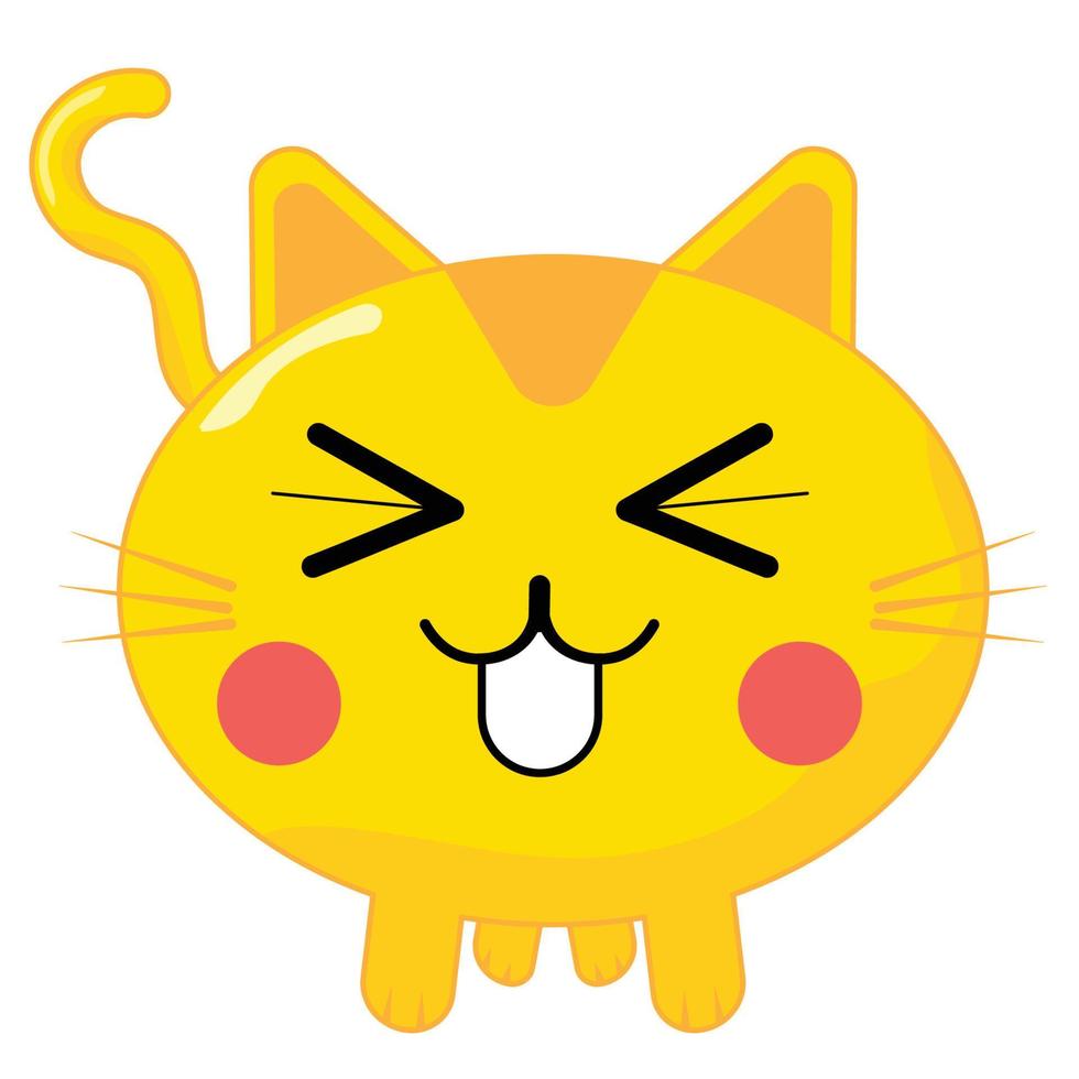 deze is een verzameling van schattig kat uitdrukking illustraties vector