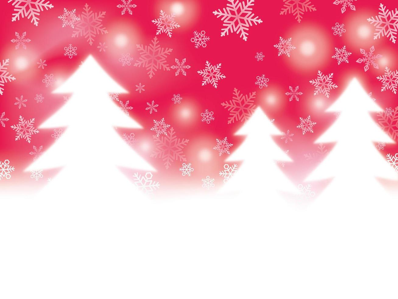 kerstbomen winter achtergrond vector