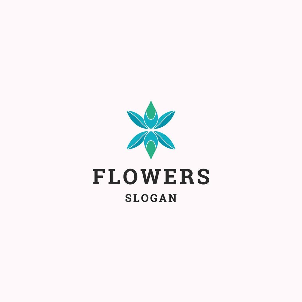 bloem logo pictogram ontwerpsjabloon vector