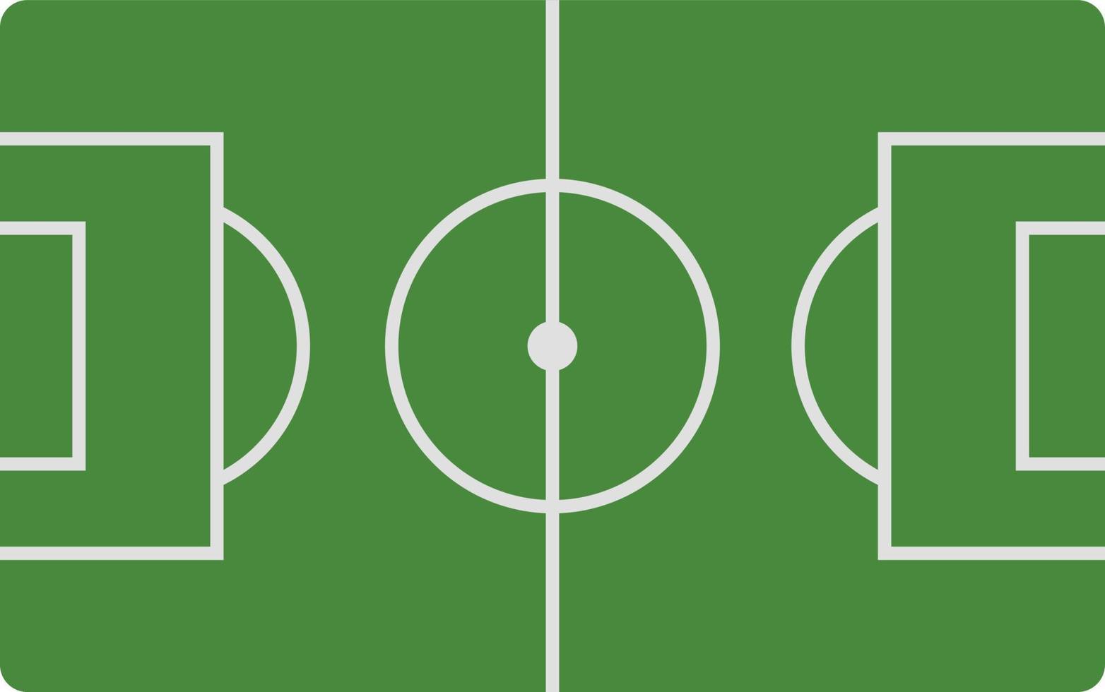 Amerikaans voetbal veld, illustratie, vector Aan wit achtergrond.