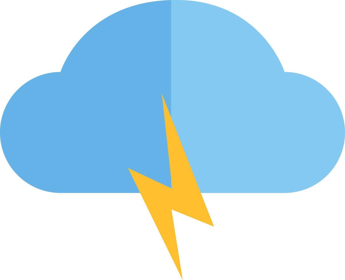 donder wolk storm, illustratie, vector, Aan een wit achtergrond. vector