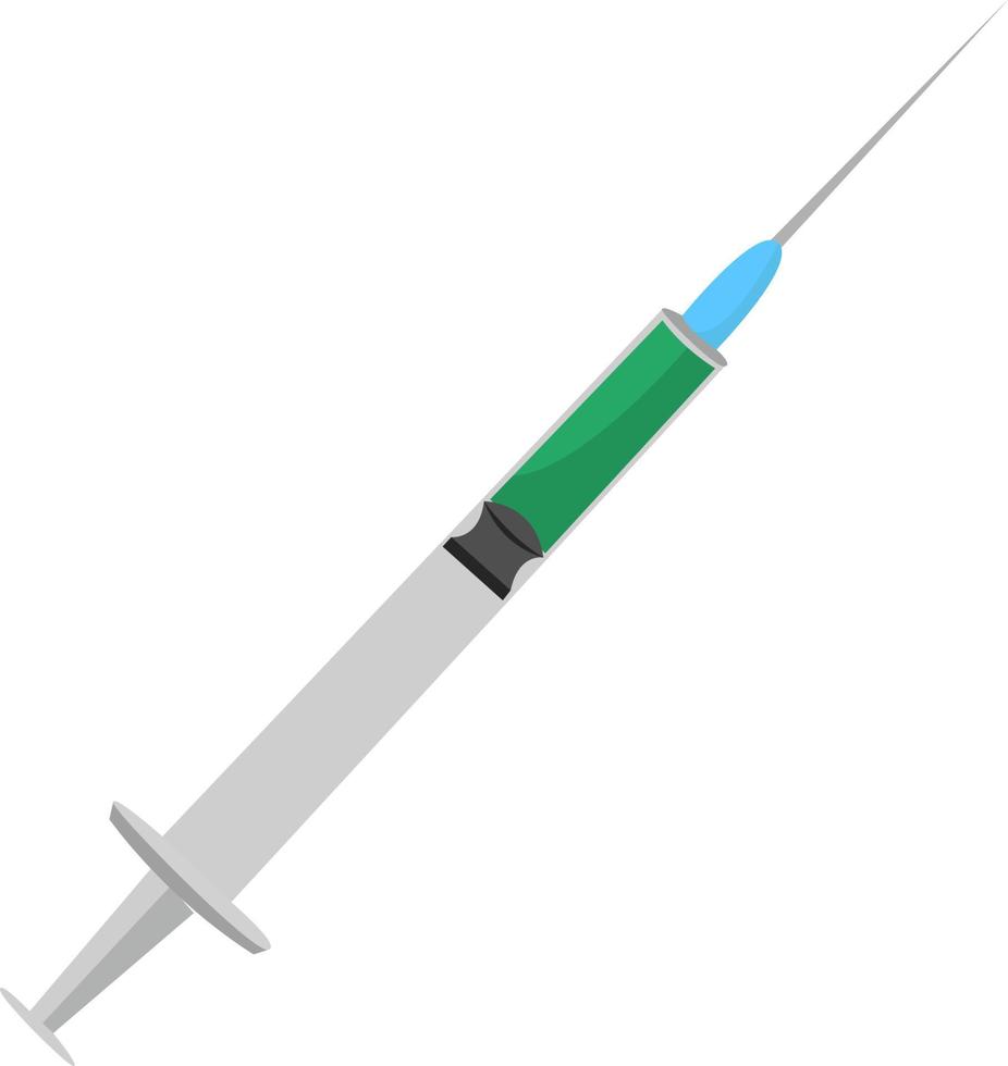 virale vaccin, illustratie, vector Aan wit achtergrond