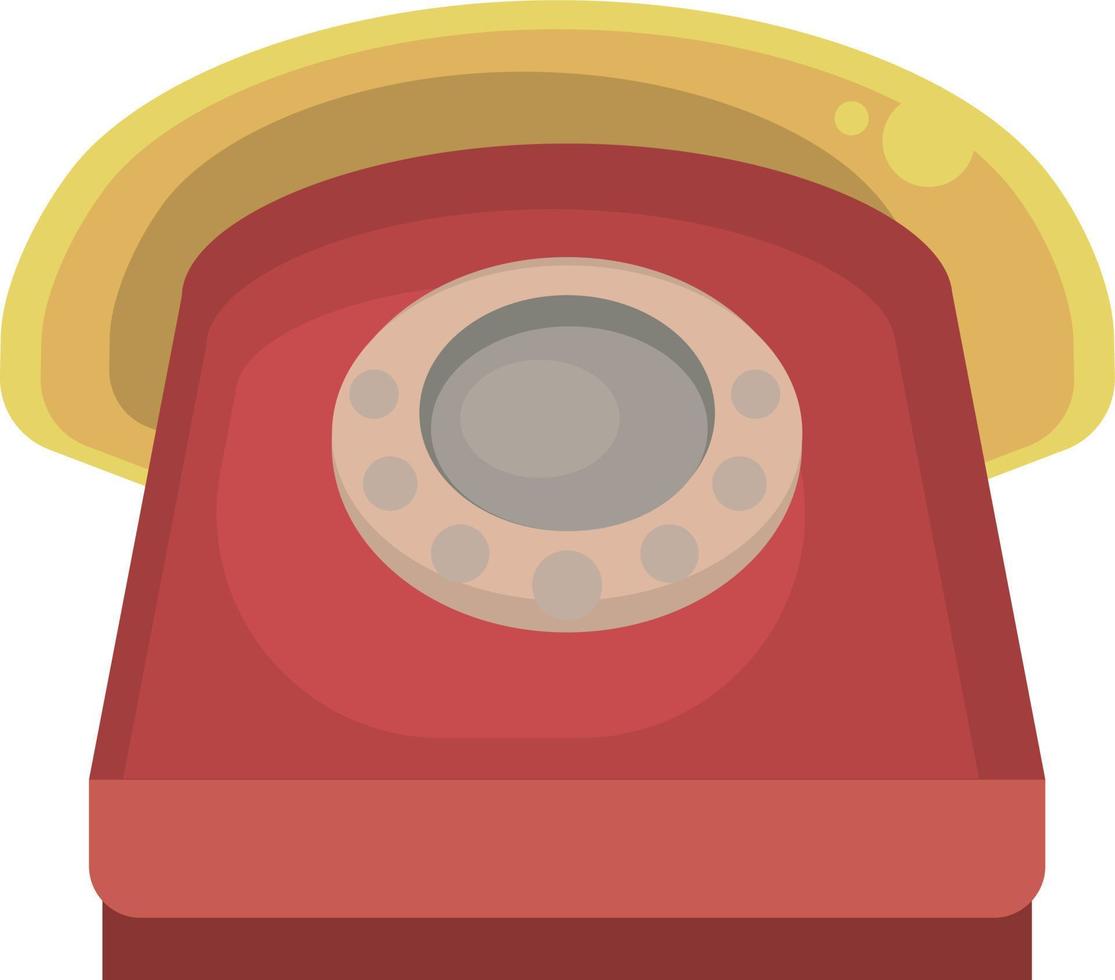 oud telefoon , illustratie, vector Aan wit achtergrond