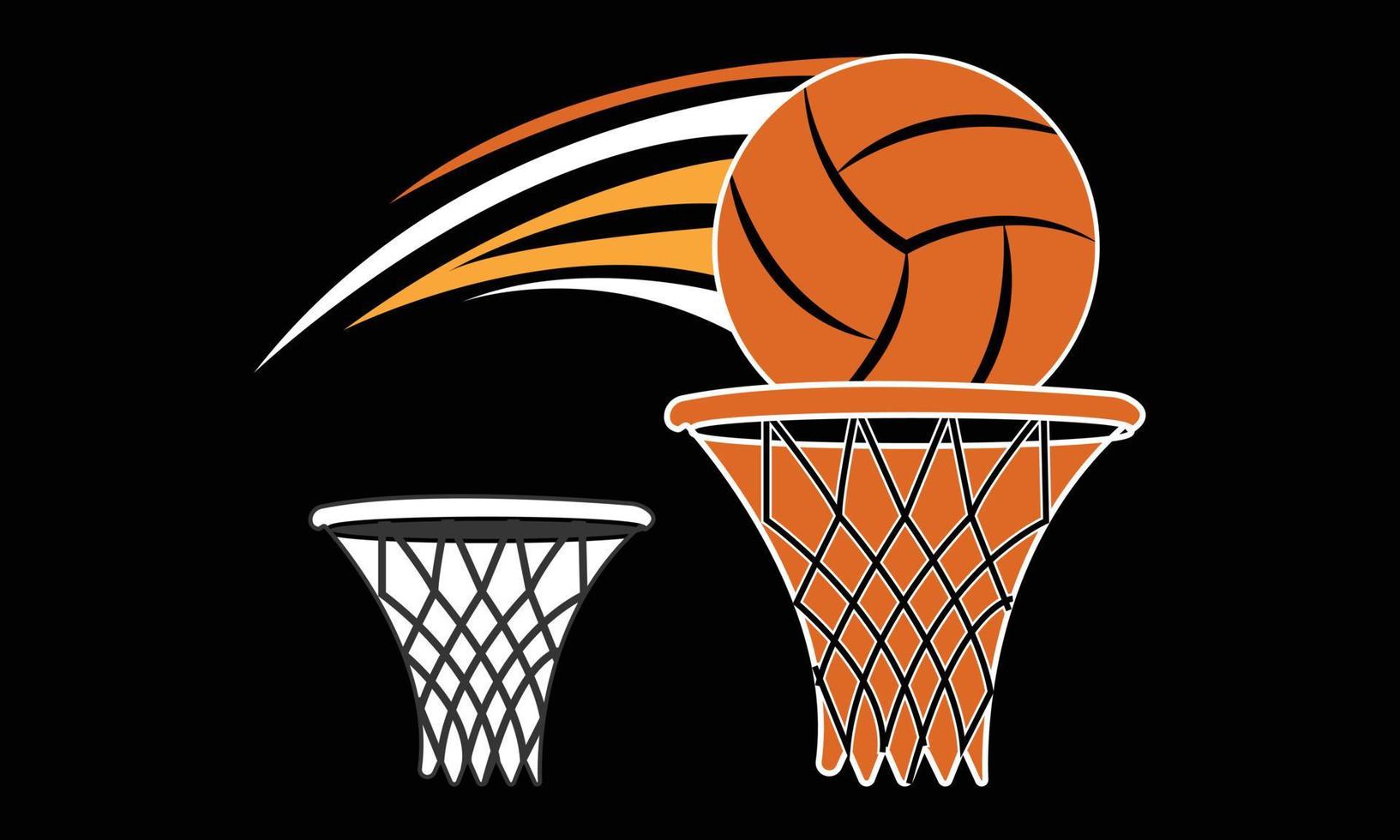 basketbal SVG illustraties ontwerp. vector