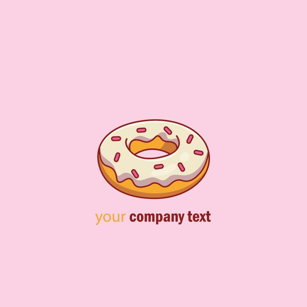 donut logo voor winkel vector