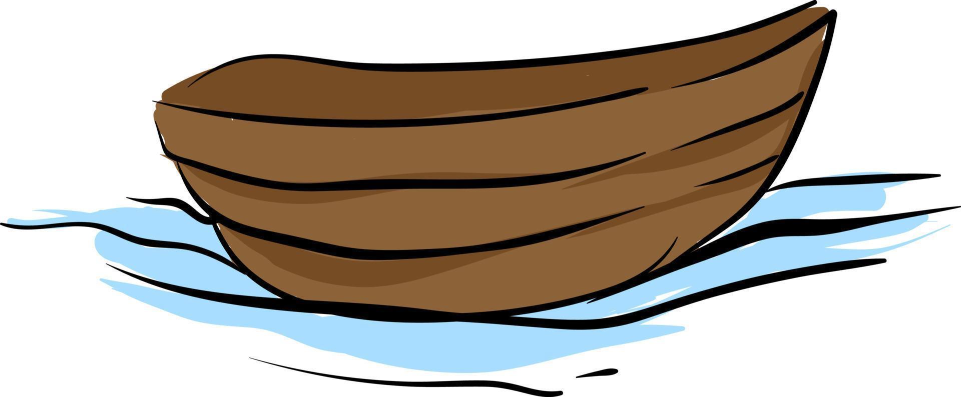 klein boot, illustratie, vector Aan wit achtergrond.