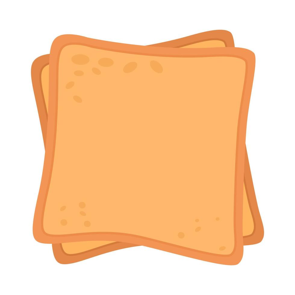 geroosterd toast semi vlak kleur vector voorwerp. brood plakjes stapel. bewerkbare element. vol formaat item Aan wit. voedsel gemakkelijk tekenfilm stijl illustratie voor web grafisch ontwerp en animatie