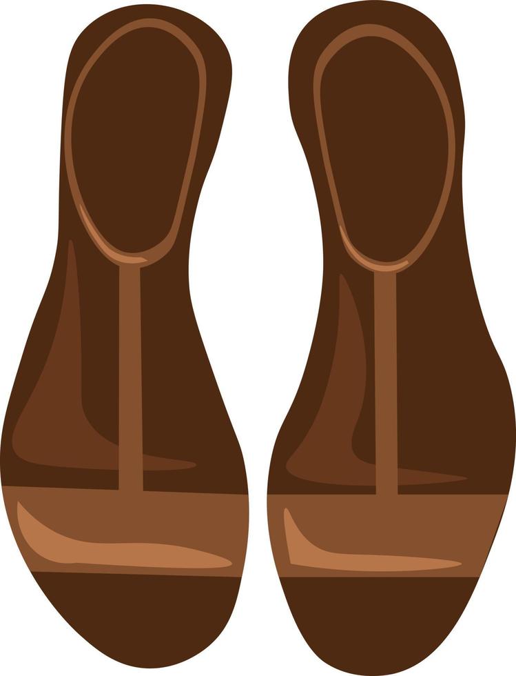 sandalen, illustratie, vector Aan wit achtergrond.