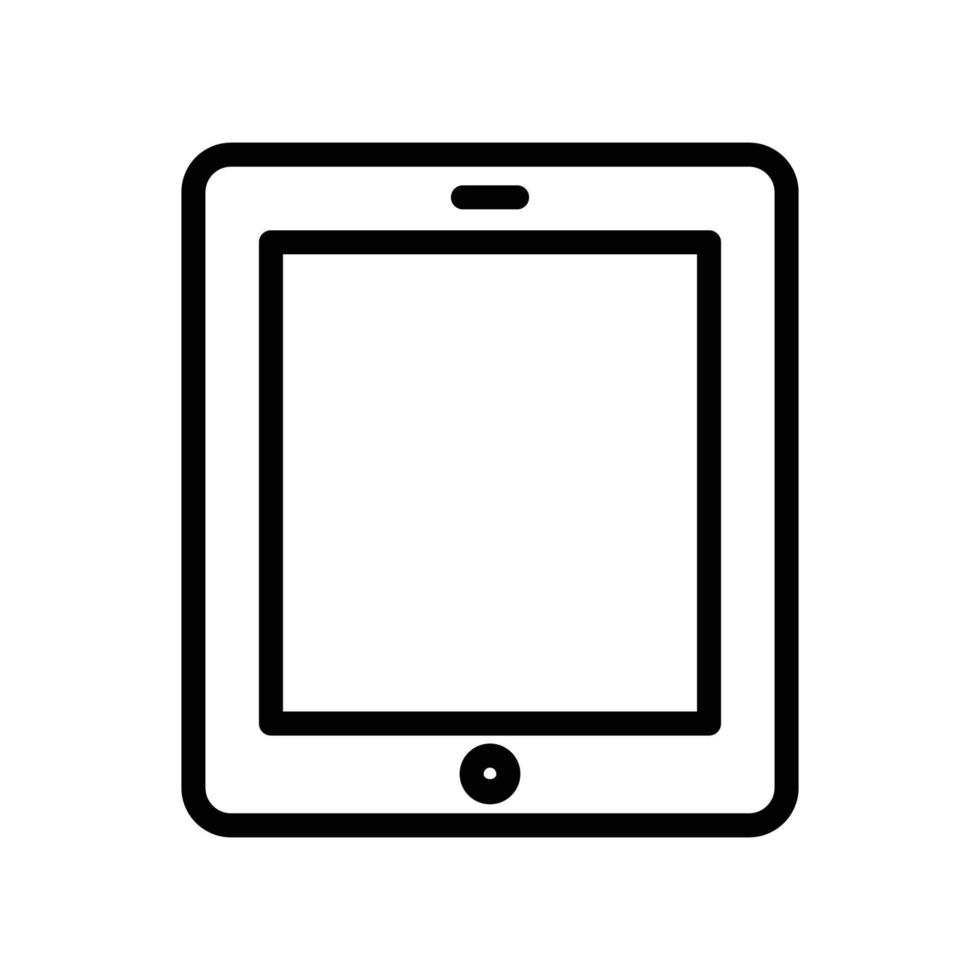 tablet lijn icoon illustratie. icoon illustratie verwant naar elektronisch, technologie. gemakkelijk vector ontwerp bewerkbaar. pixel perfect Bij 32 X 32