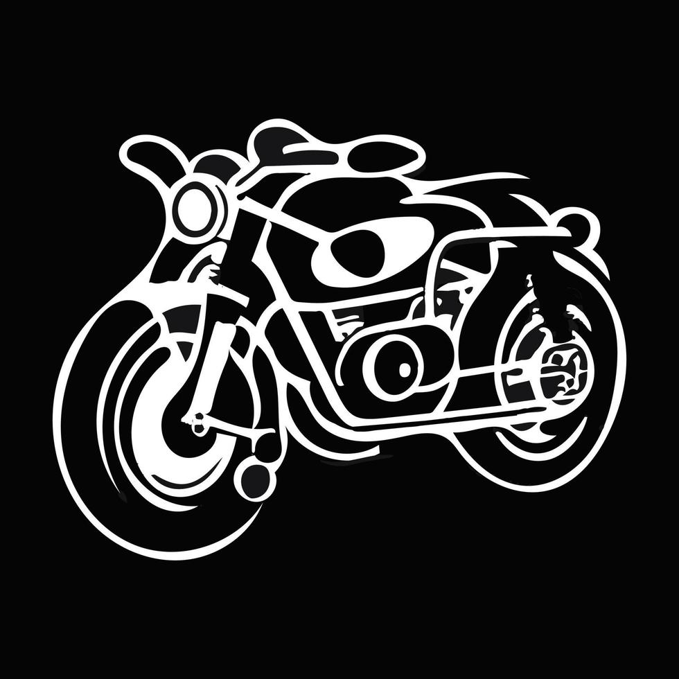 motorfiets logo vector. vector