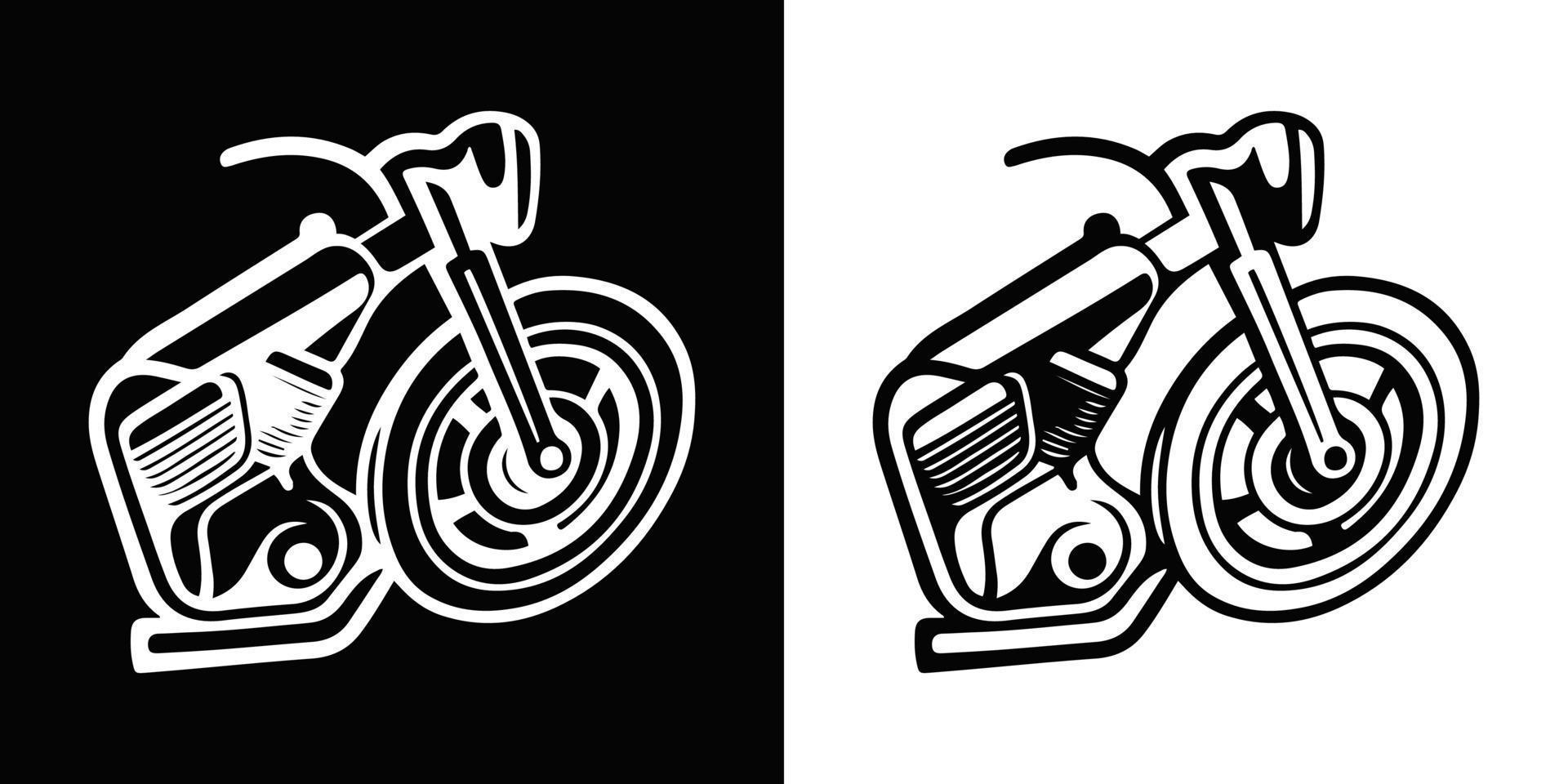 motorfiets logo vector. vector