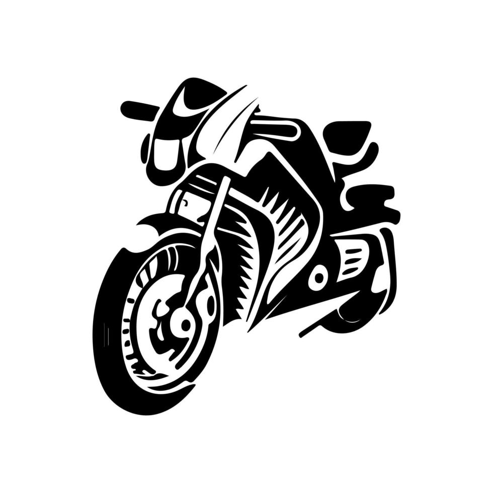 motorfiets logo vector. vector