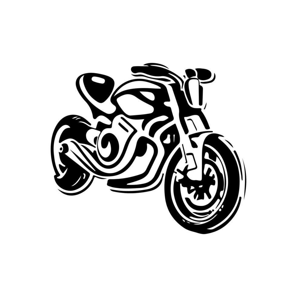 motorfiets logo vector. vector