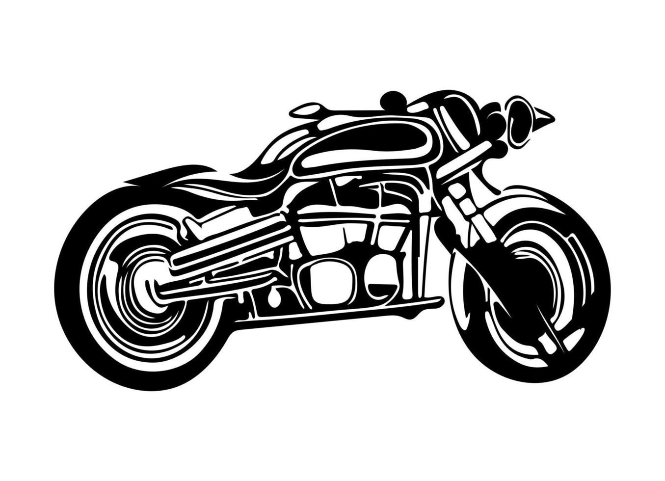 motorfiets logo vector. vector