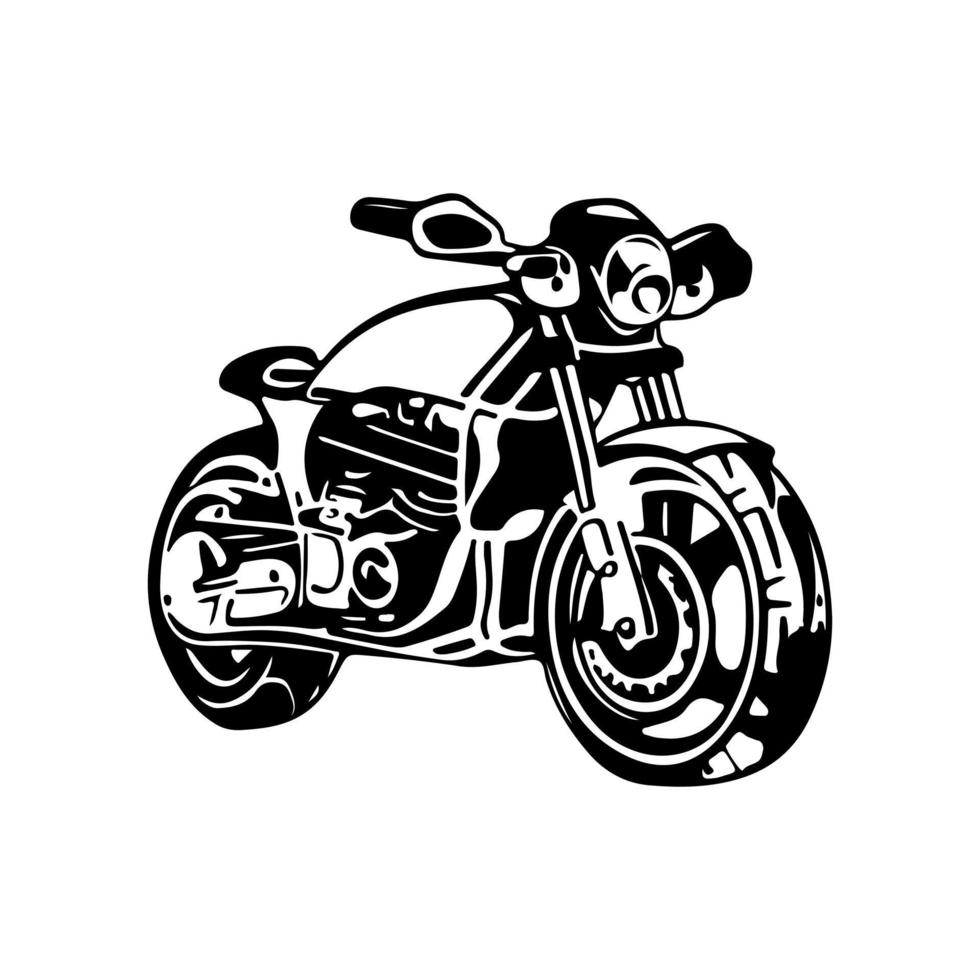 motorfiets logo vector. vector