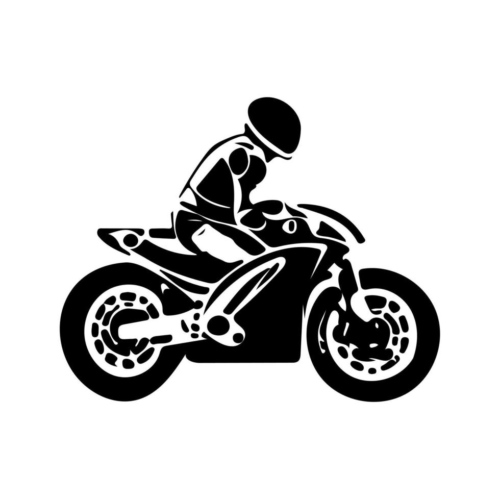 motorfiets logo vector. vector