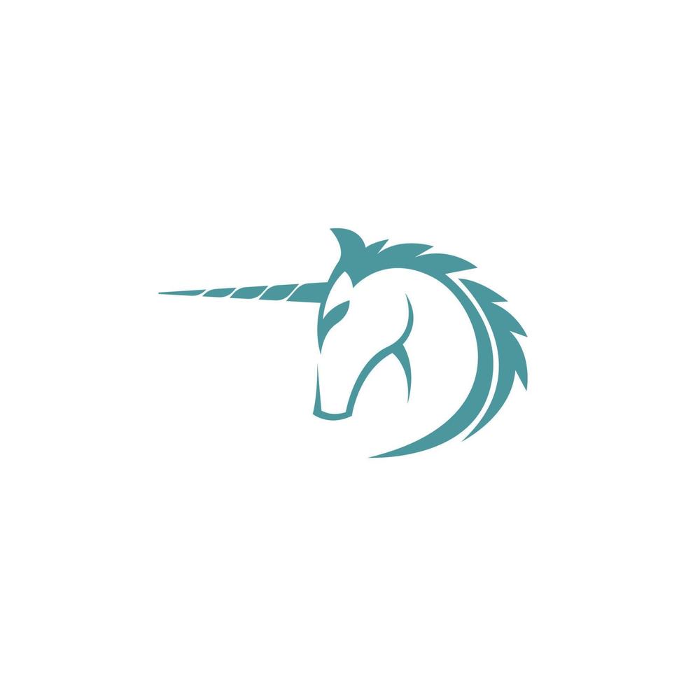 eenhoorn logo icoon ontwerp illustratie vector