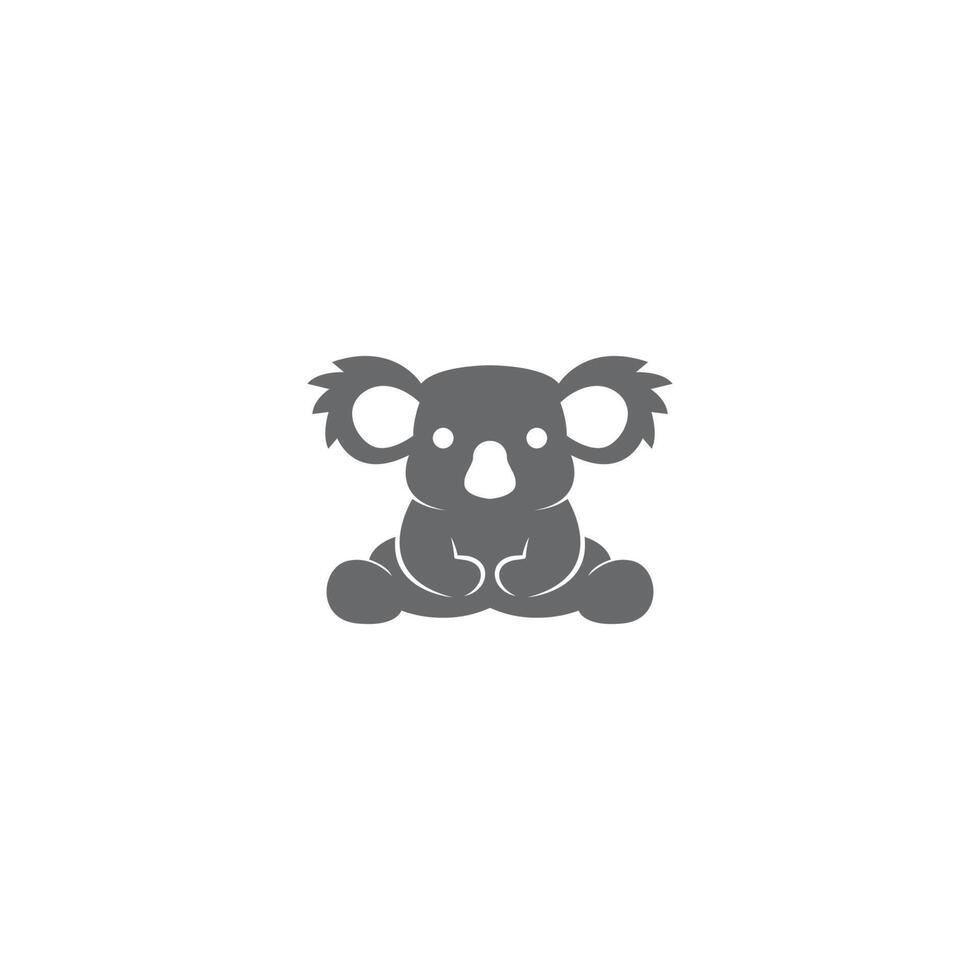 koala logo icoon ontwerp illustratie vector