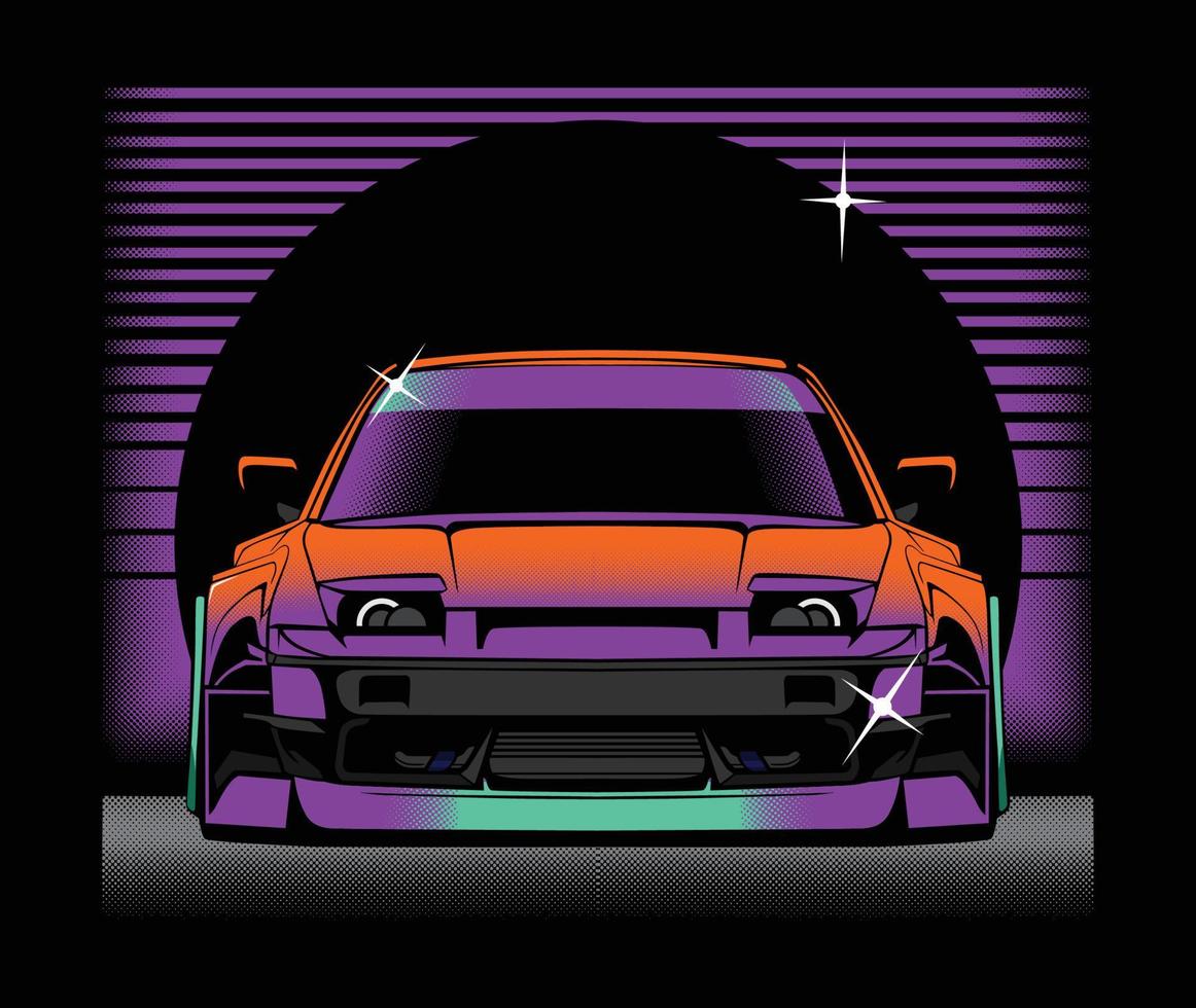 auto illustratie in vector stijl