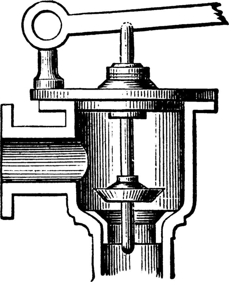 ventiel, wijnoogst illustratie. vector