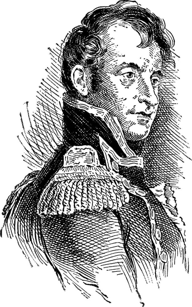 stephen decatur, wijnoogst illustratie vector