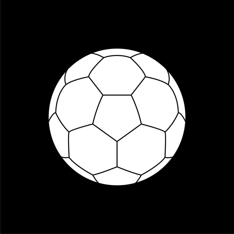 voet bal of voetbal bal icoon symbool voor kunst illustratie, logo, website, appjes, pictogram, nieuws, infographic of grafisch ontwerp element. vector illustratie