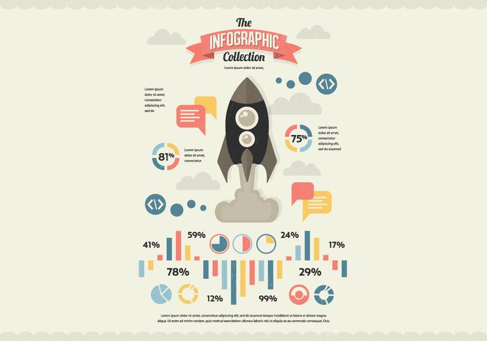 Nasa Infographic Collection Vector
