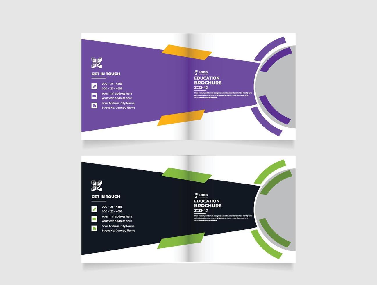 plein onderwijs brochure Hoes ontwerp jaar- rapport, vector sjabloon brochures, flyers, presentaties, brochure