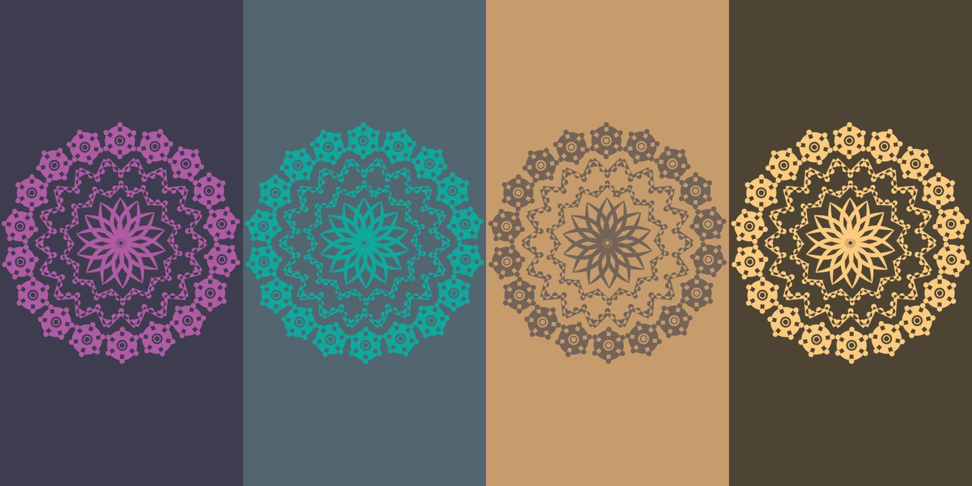 luxe patroon Aan achtergrond. vector mandala sjabloon. ontwerp elementen. traditioneel Turks, Indisch motieven. Super goed voor kleding stof en textiel, behang, verpakking of ieder gewenst idee, en kleurrijk ontwerp