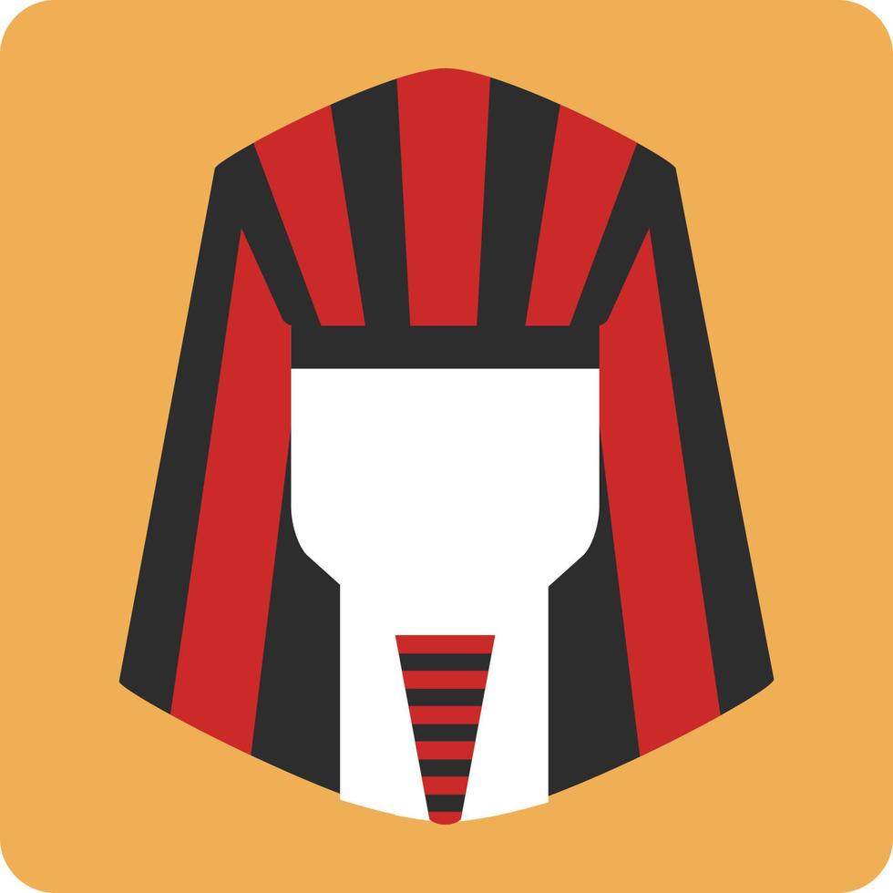 Egyptische Farao, illustratie, vector, Aan een wit achtergrond. vector