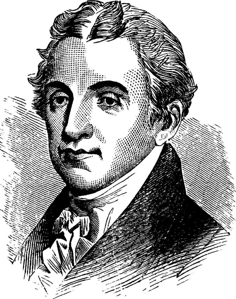 James monroe, wijnoogst illustratie vector