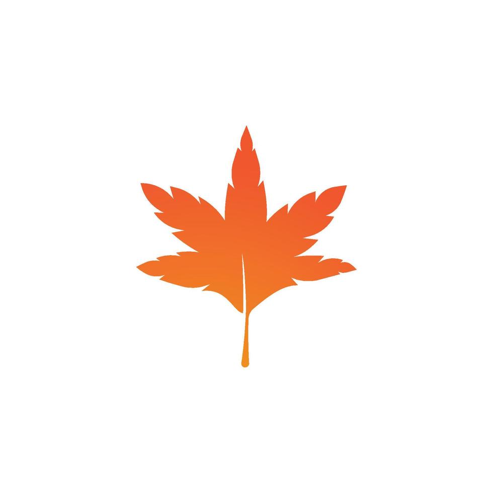 herfst blad logo vector