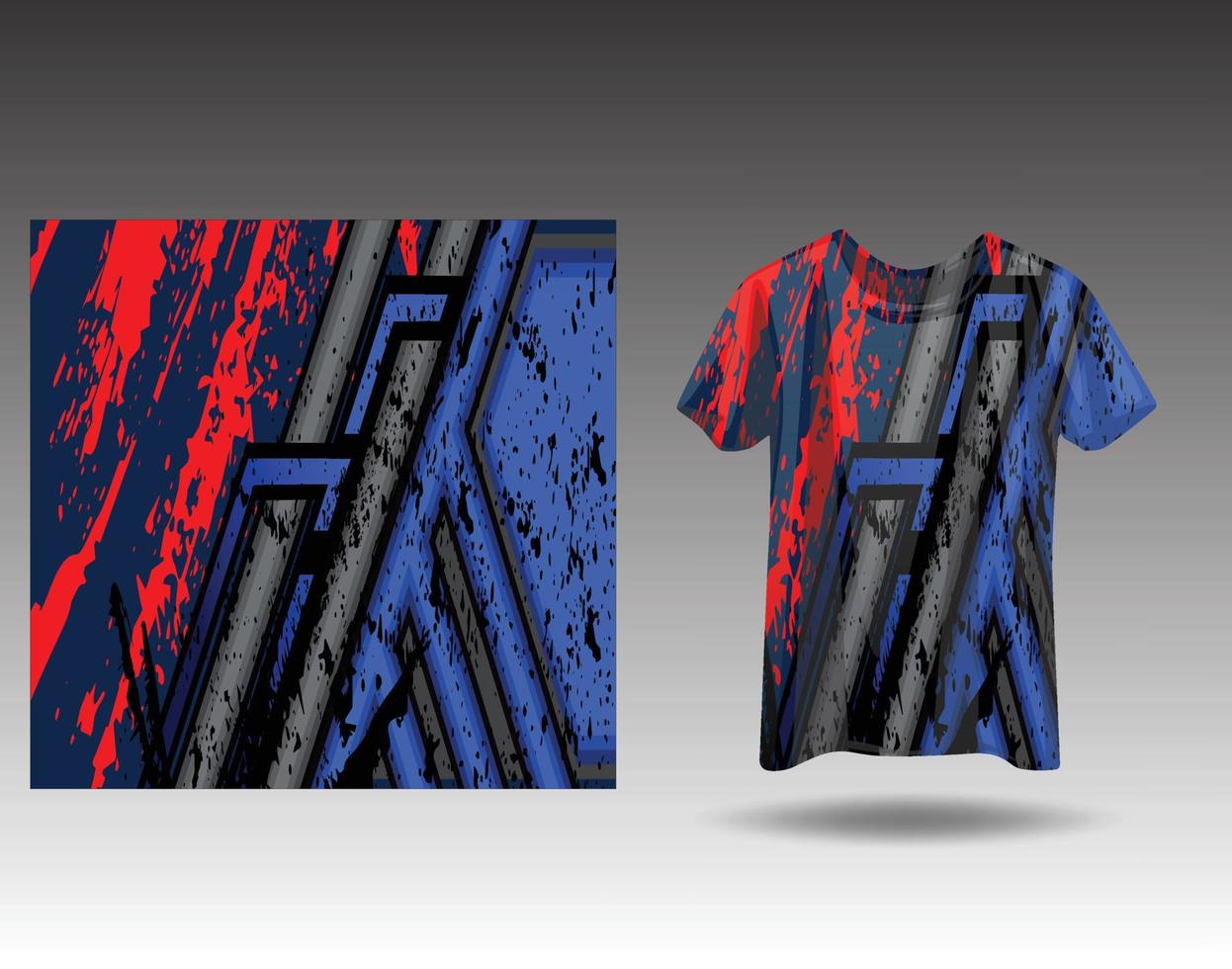 t-shirt sport grunge achtergrond voor extreem Jersey team racing wielersport Amerikaans voetbal gaming backdrop behang vector