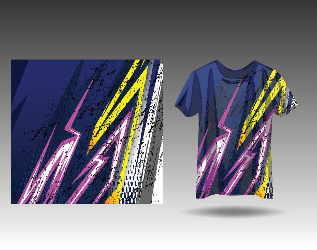 t-shirt sport grunge achtergrond voor extreem Jersey team racing wielersport Amerikaans voetbal gaming backdrop behang vector