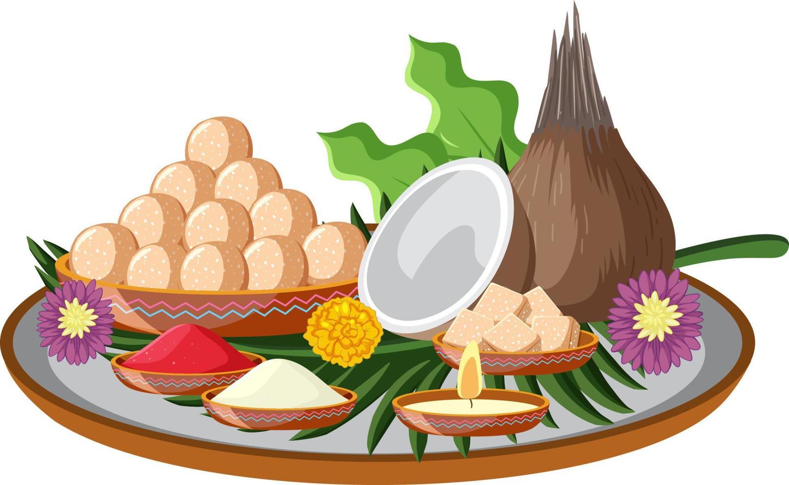 bhai dooj ceremonie voorwerp vector