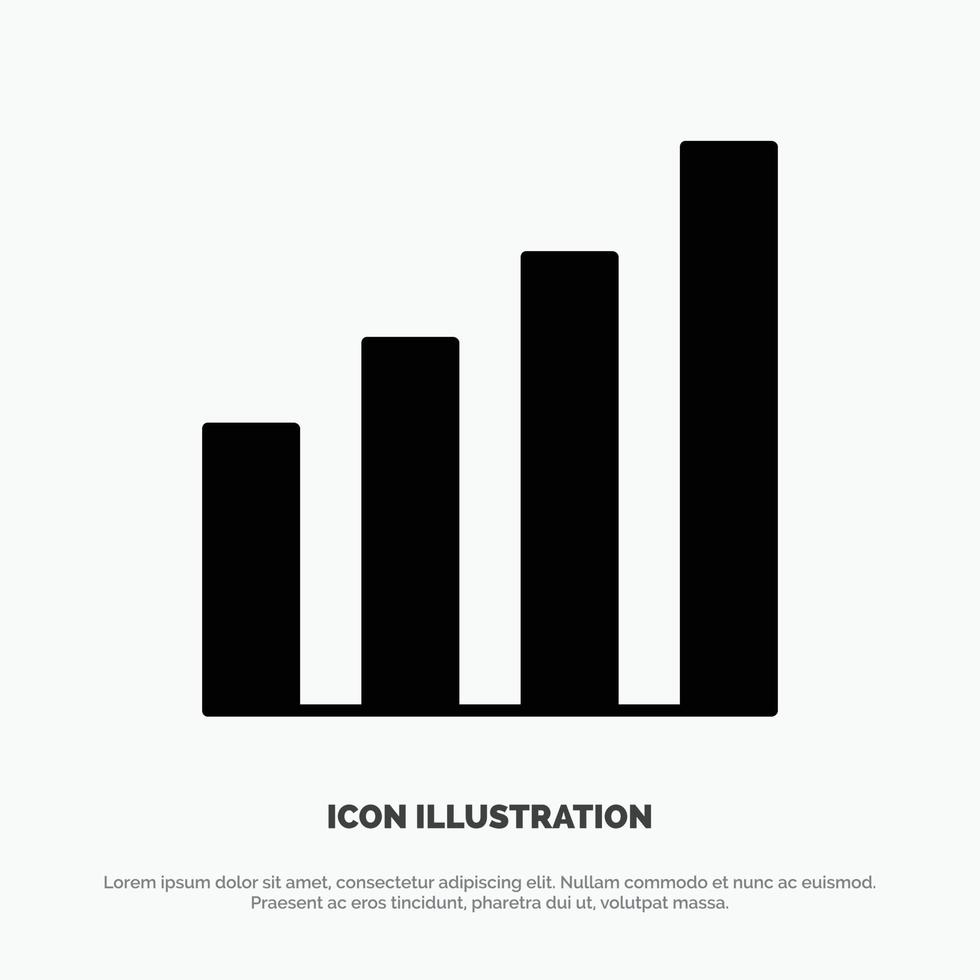 analytisch koppel signaal gebruiker solide glyph icoon vector