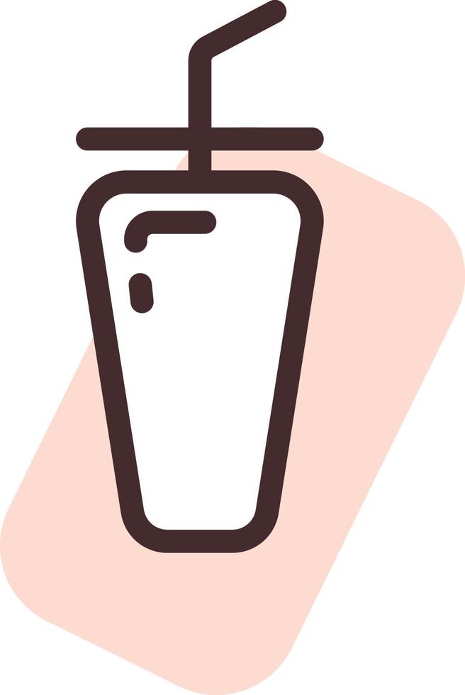 coctail drinken in glas, illustratie, vector, Aan een wit achtergrond. vector