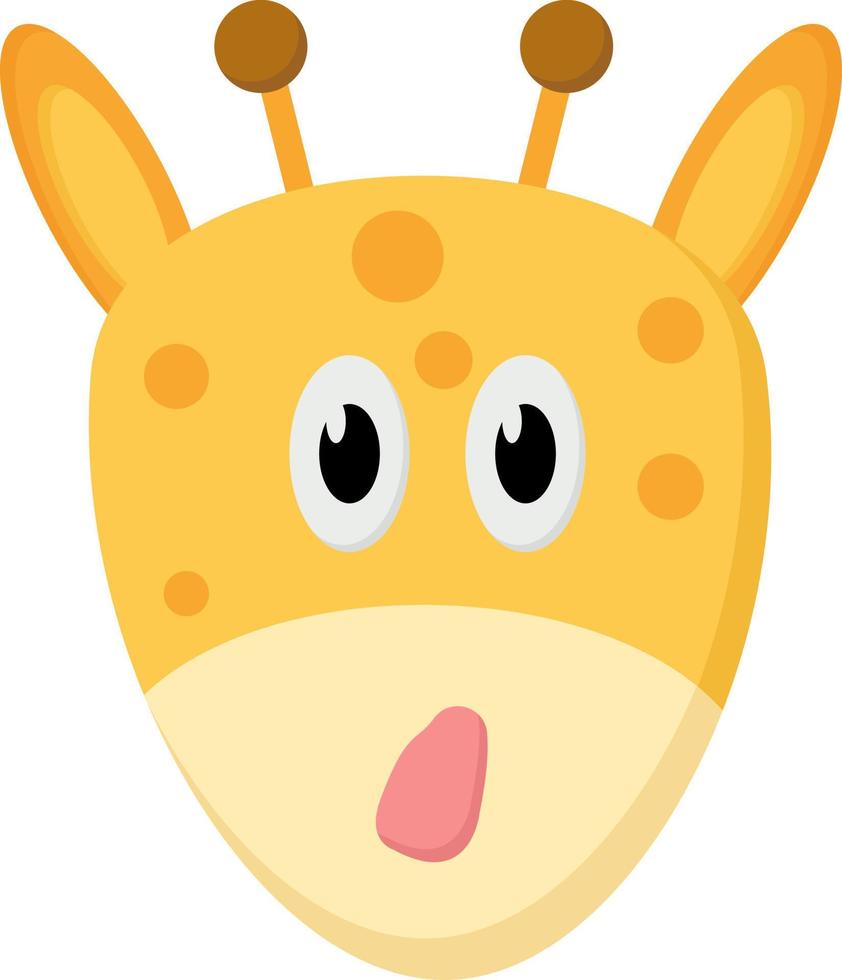 giraffe, illustratie, vector Aan wit achtergrond.