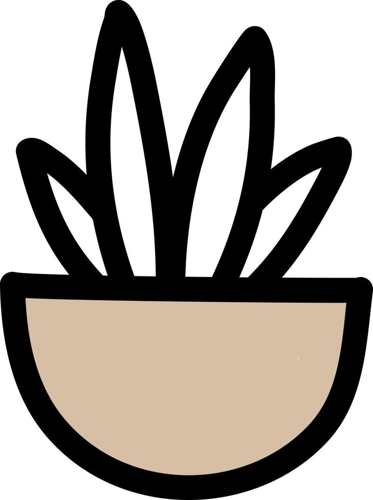 acharagma cactus in een pot, icoon illustratie, vector Aan wit achtergrond