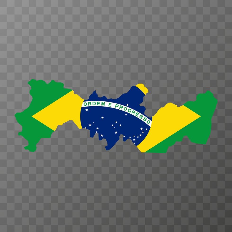 pernambuco kaart, staat van Brazilië. vector illustratie.