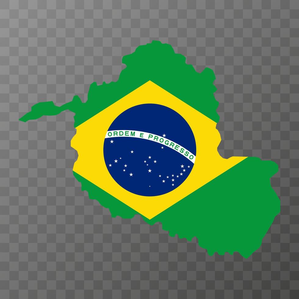 rondonia kaart, staat van Brazilië. vector illustratie.