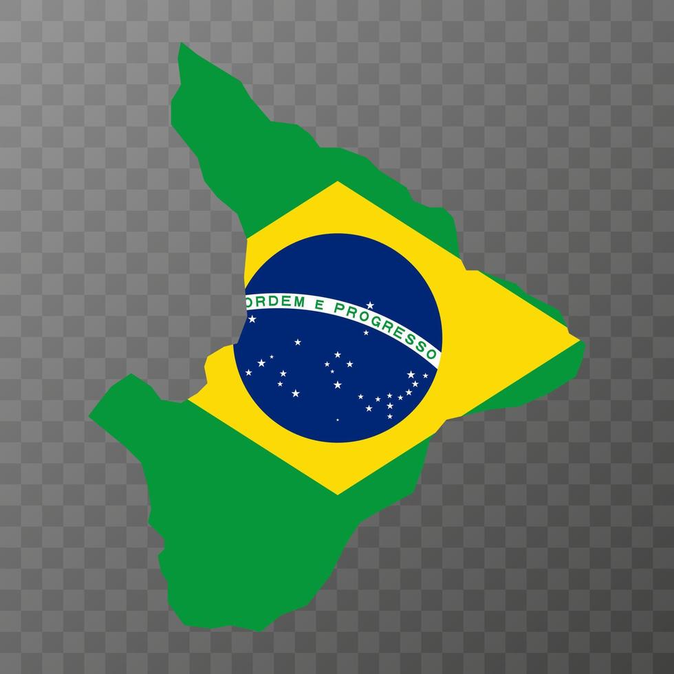sergipe kaart, staat van Brazilië. vector illustratie.