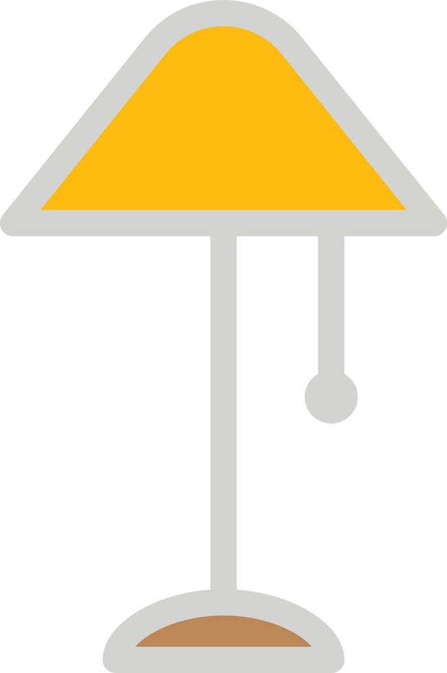 huis staand lamp, illustratie, Aan een wit achtergrond. vector