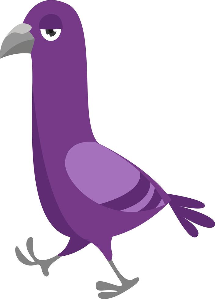 Purper duif , illustratie, vector Aan wit achtergrond