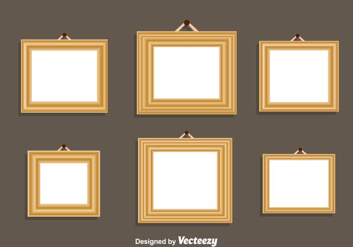 Houten Frame Vector Set